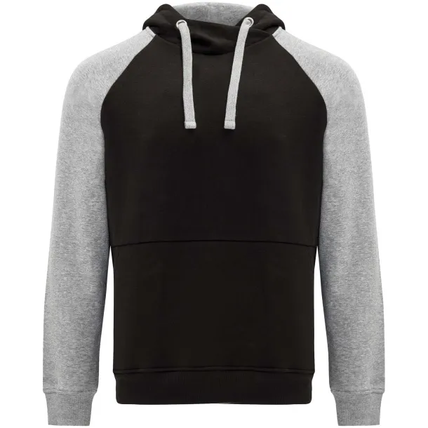 Badet dvobojni unisex hoodie, 280 g/m2 - Roly Crna Heather grey
