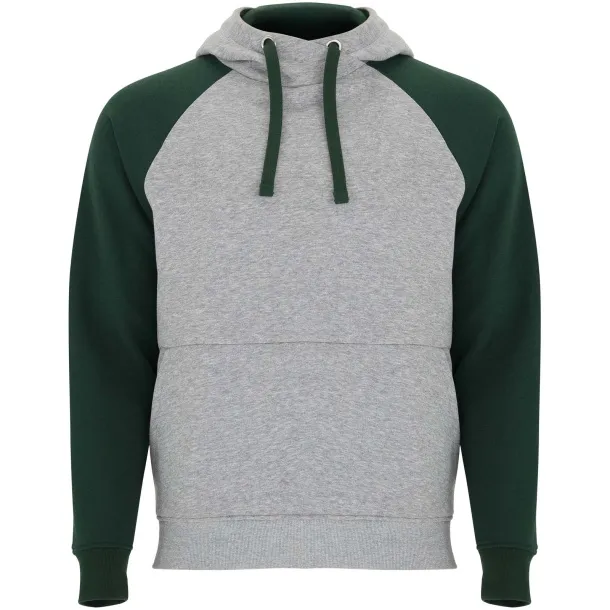 Badet dvobojni unisex hoodie - Roly Heather grey Bottle green