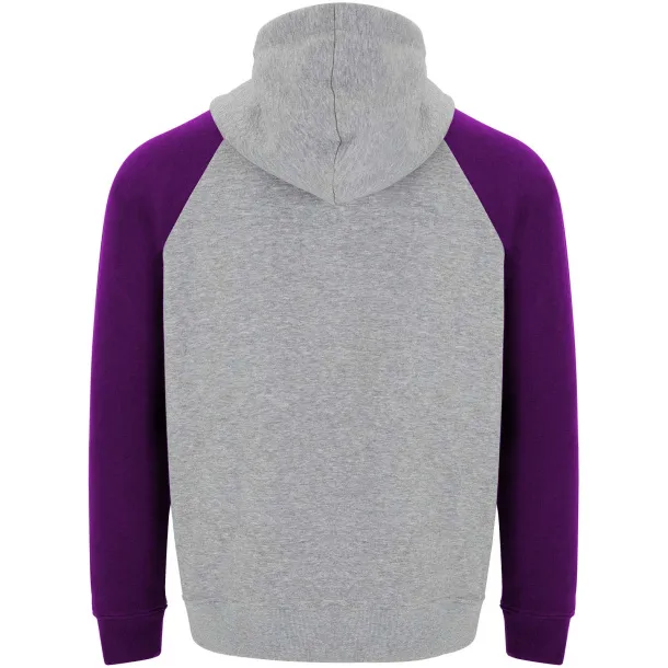 Badet dvobojni unisex hoodie, 280 g/m2 - Roly Heather grey Ljubičasta