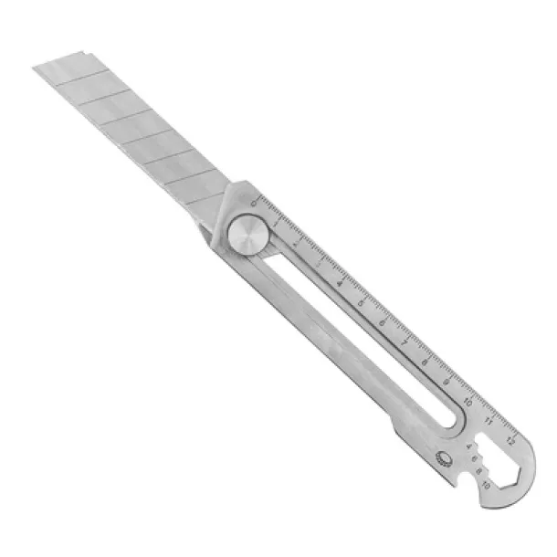 Muireann Cutter, ruler, bottle opener, spanner for screws silver