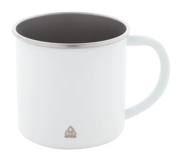 Hossa recycled stainless steel mug White