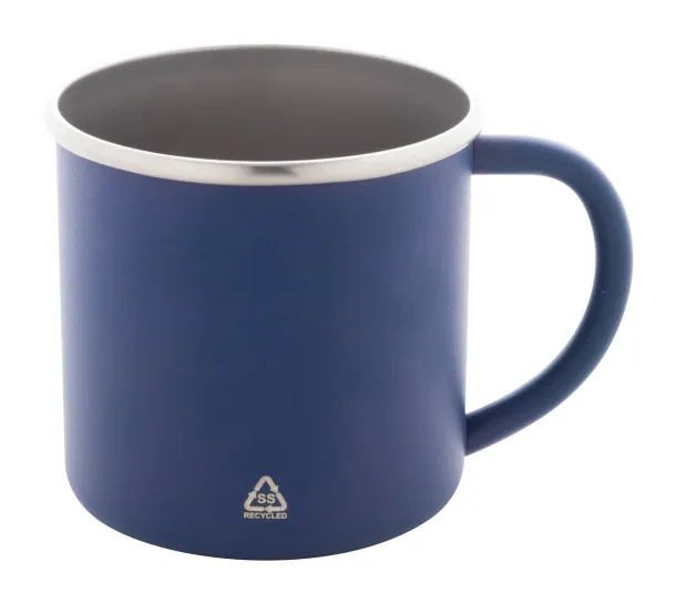 Hossa recycled stainless steel mug Blue