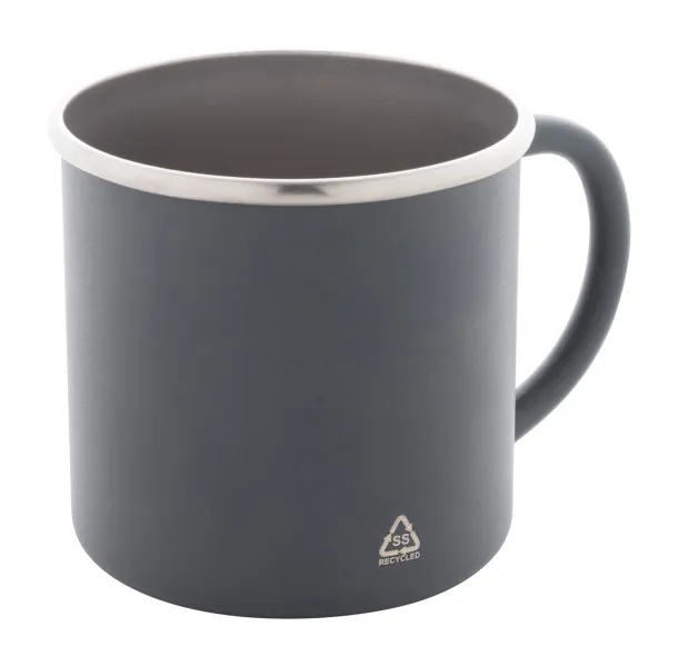 Hossa recycled stainless steel mug Grey