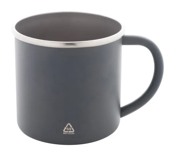 Hossa recycled stainless steel mug Grey