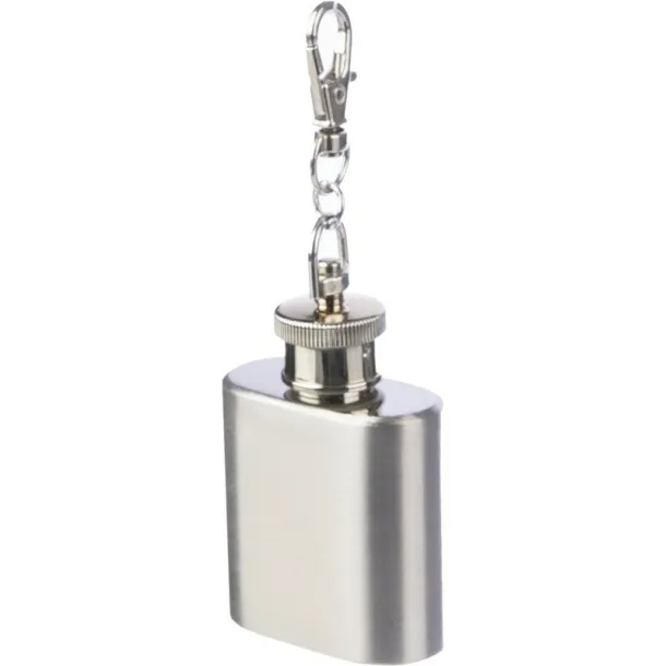  Hip flask 30 ml, key ring Srebrna