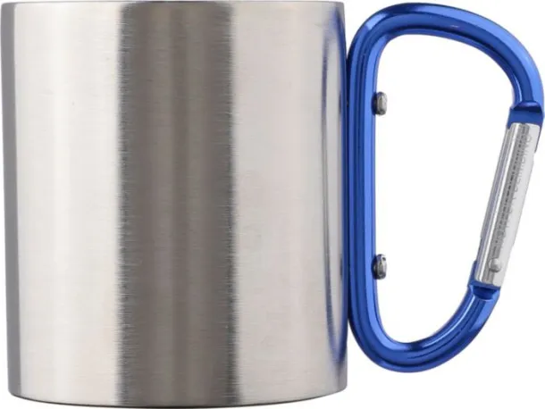  Stainless steel double walled mug Nella cobalt blue