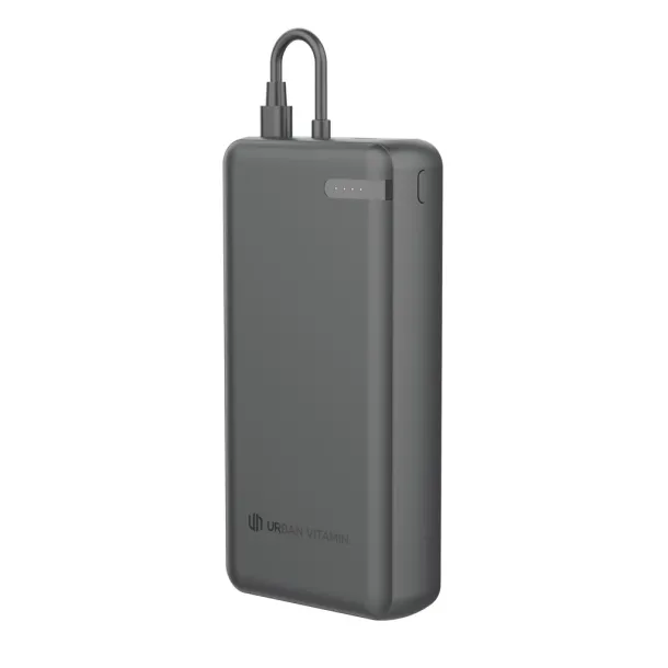 Urban Vitamin Menlo Park prijenosna baterija od RCS rplastike - PD, 20 000 mAh - Urban Vitamin Crna