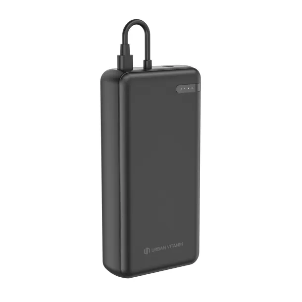 Urban Vitamin Menlo Park prijenosna baterija od RCS rplastike - PD, 20 000 mAh - Urban Vitamin Crna