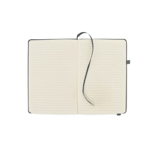 ARPU Recycled PU A5 lined notebook stone grey