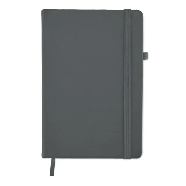 ARPU Recycled PU A5 lined notebook stone grey