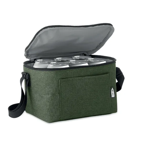 CUBA 600D RPET Cooler bag for cans Dark green