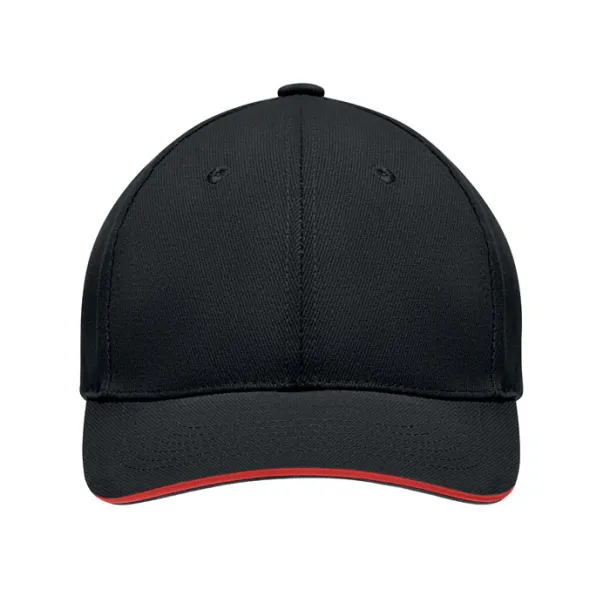 TEKAPO Brushed heavy cotton 6 panel Ba Black Black