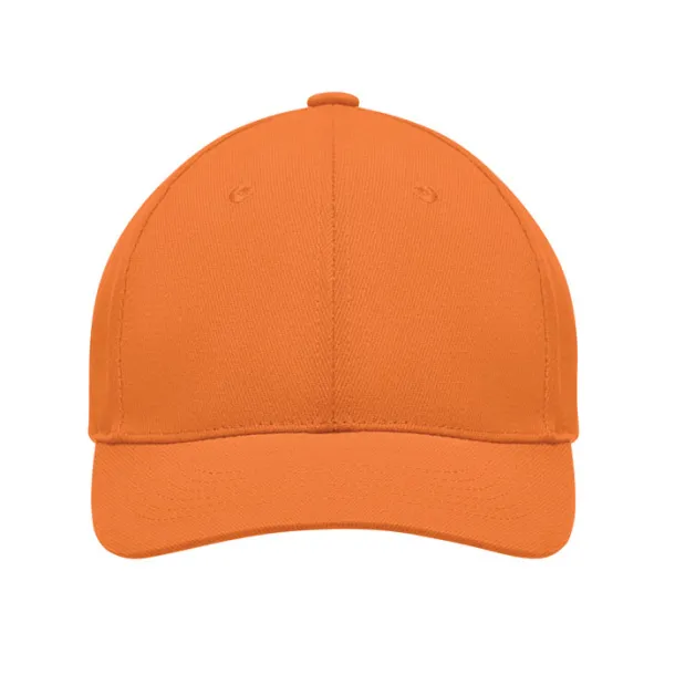 TEKAPO Brushed heavy cotton 6 panel Ba Orange