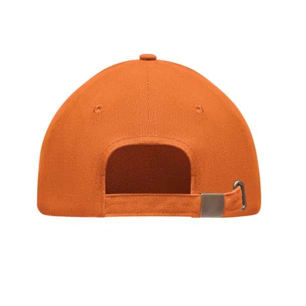 TEKAPO Brushed heavy cotton 6 panel Ba Orange