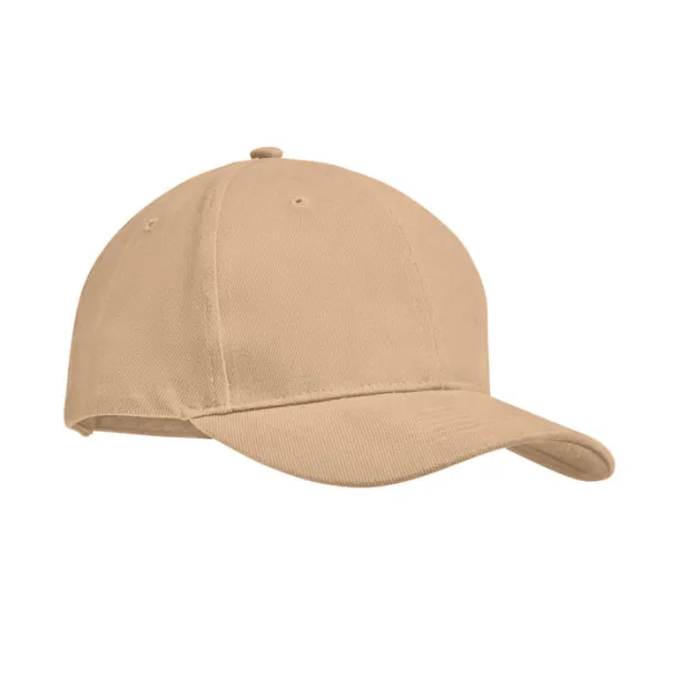 TEKAPO Brushed heavy cotton 6 panel Ba Beige