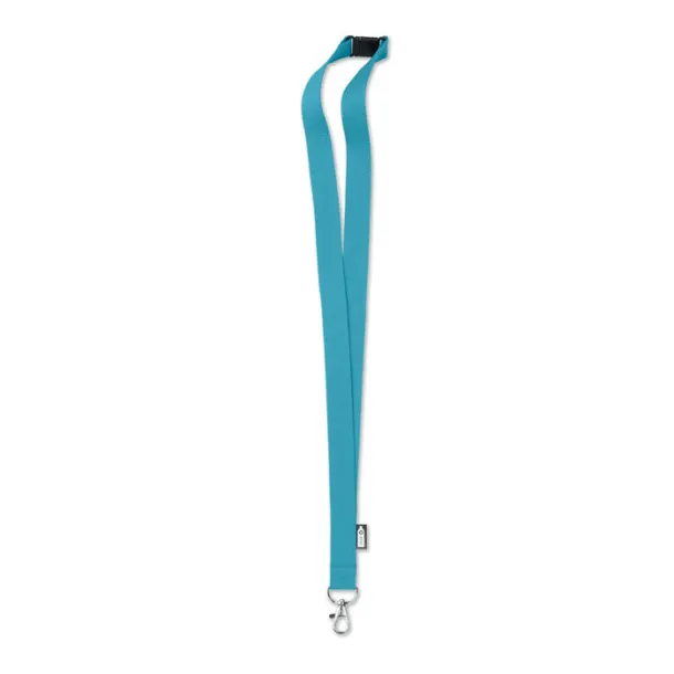 LANY RPET Lanyard in RPET 20 mm Turquoise