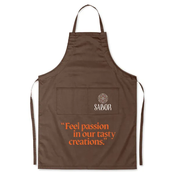 FITTED KITAB Adjustable apron Chocolate