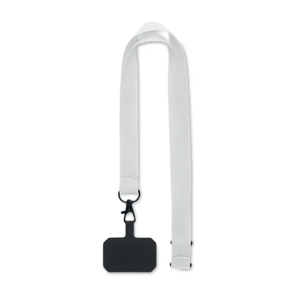 AMESTE Phone holder lanyard White