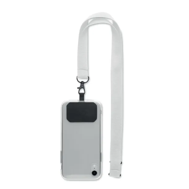 AMESTE Phone holder lanyard White