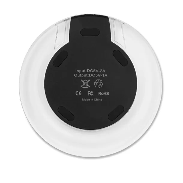 UVE CHARGING Round wireless charging pad Black