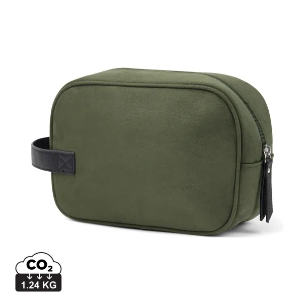  VINGA Marlow RCS recycled polyester toiletry bag - Vinga Green Black