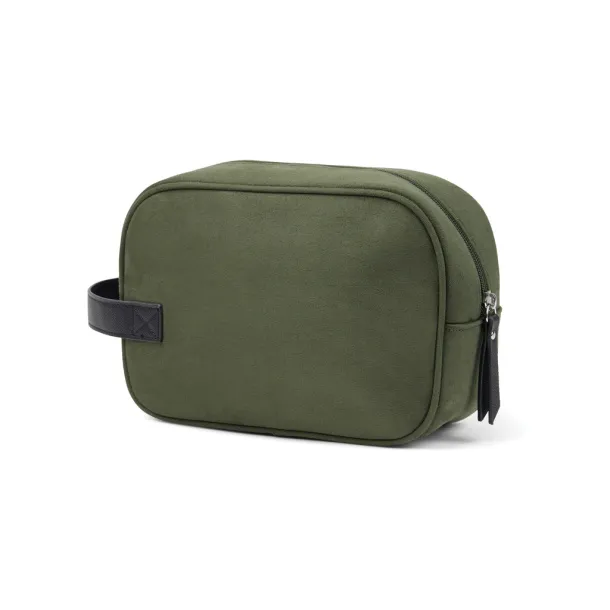  VINGA Marlow RCS recycled polyester toiletry bag - Vinga Green Black