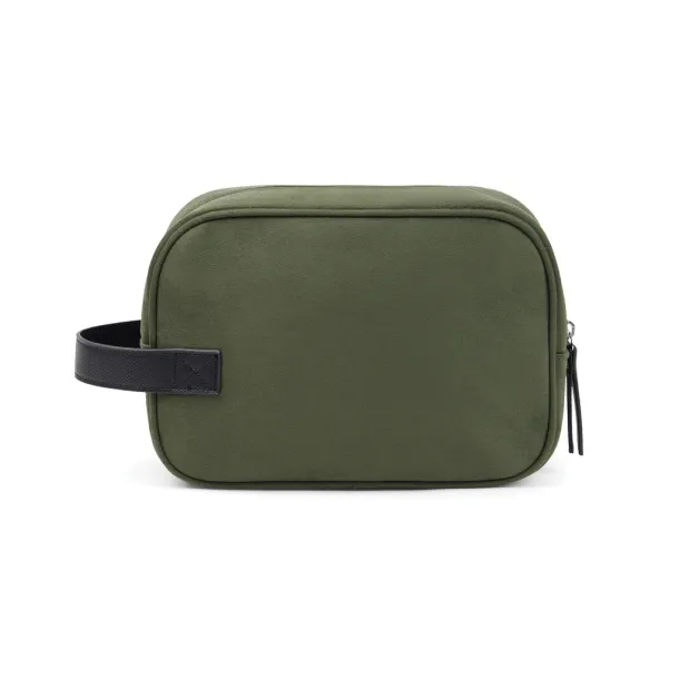  VINGA Marlow RCS recycled polyester toiletry bag - Vinga Green Black