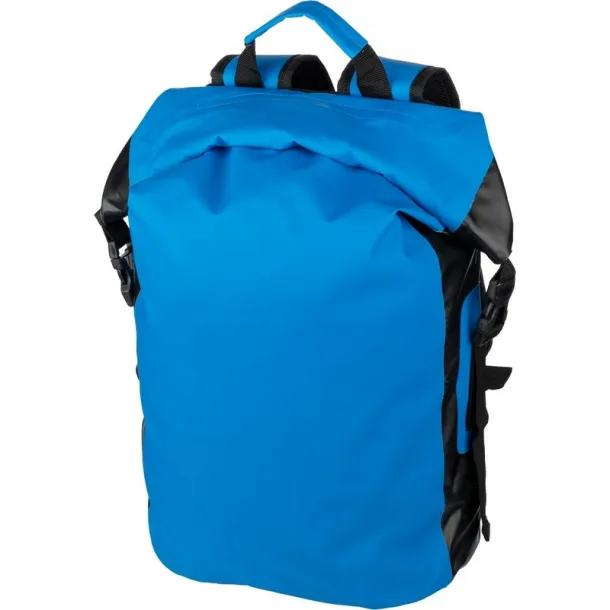  Rolltop backpack, waterproof light blue