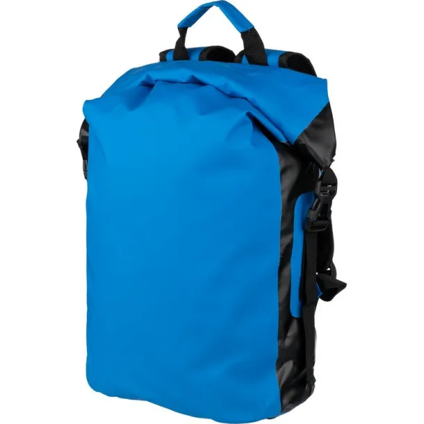  Rolltop backpack, waterproof light blue