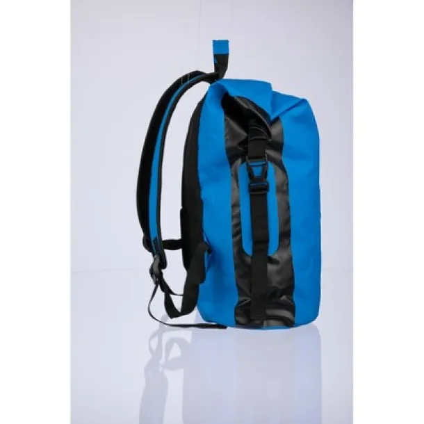  Rolltop backpack, waterproof light blue