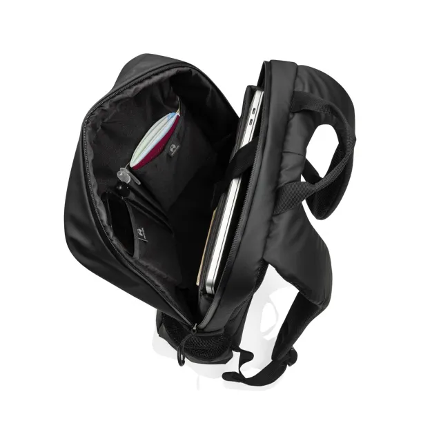 Lima Aware™ RPET water resistant 15.6 laptop backpack - XD Xclusive Black 
