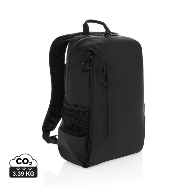 Lima Aware™ RPET water resistant 15.6 laptop backpack - XD Xclusive Black 