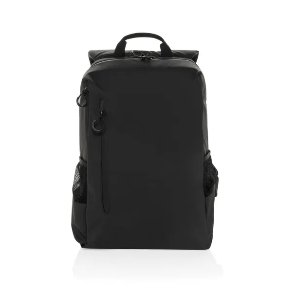 Lima Aware™ RPET water resistant 15.6 laptop backpack - XD Xclusive Black 