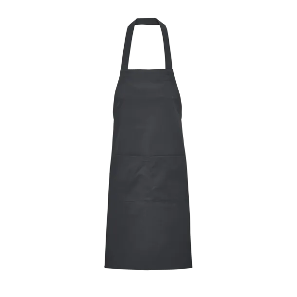 SOL'S GAMMA BIB APRON WITH POCKETS - SOL'S Tamno siva