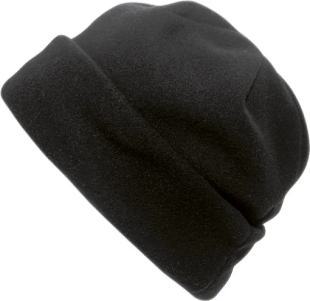 ELLIANA polyester fleece (200 gr/m²) beanie black