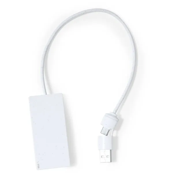  Stone extract USB and USB type C hub white