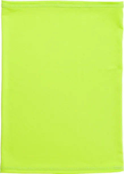 NOÉMIE Multifunctional polyester scarf and mask lime