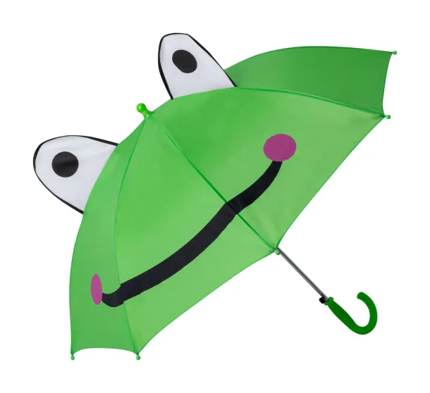 Seter kids umbrella, cat Green