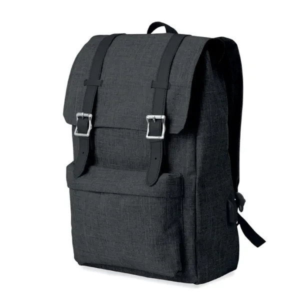 RIGA Backpack in 600D polyester Black