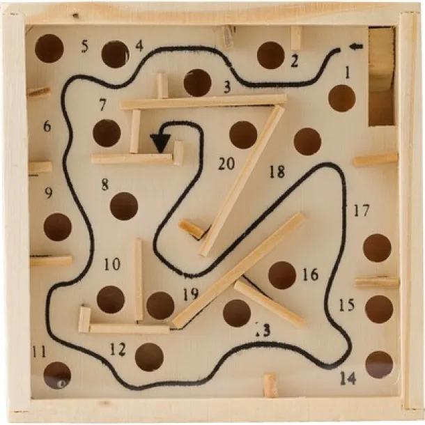  Wooden skill game brown