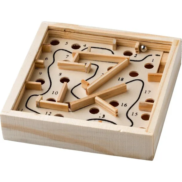  Wooden skill game brown