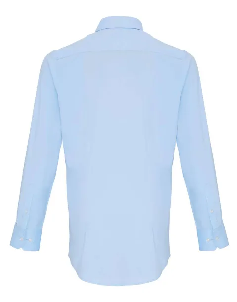  MEN'S STRETCH-FIT COTTON POPLIN LONG SLEEVE SHIRT - Premier Pale Blue