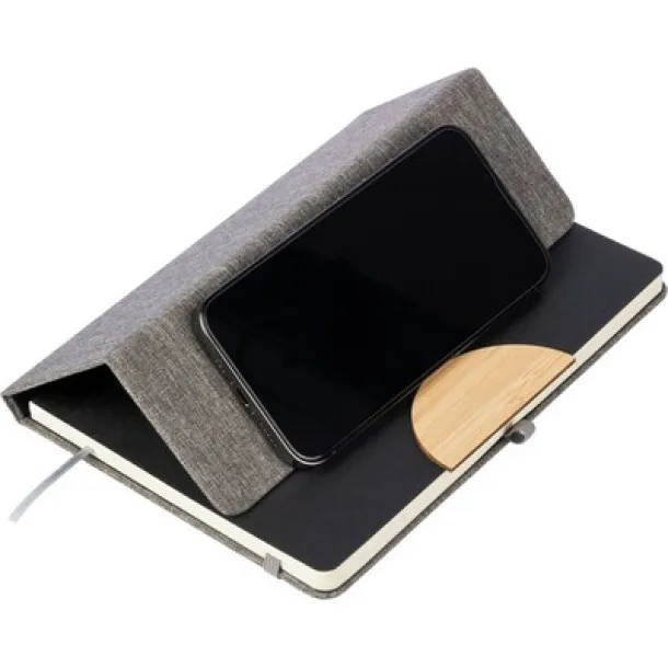  Notebook approx. A5 RPET Crna