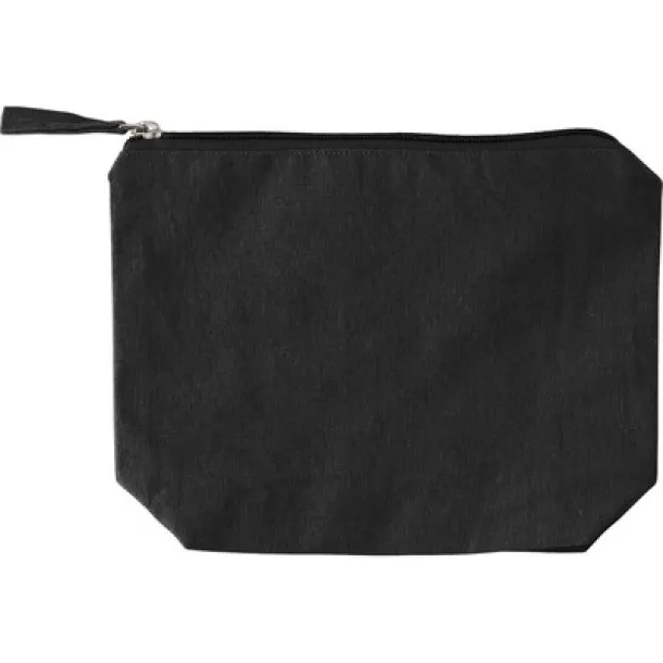  Recycled cotton cosmetic bag Crna