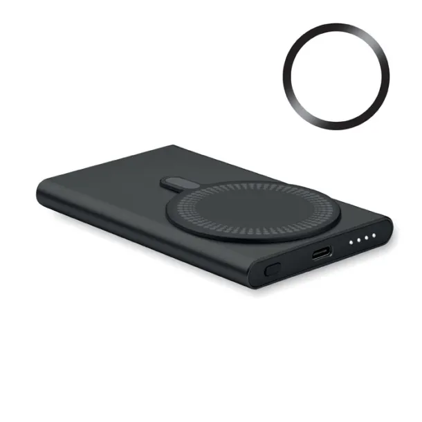 PAWTT Prijenosna baterija s bežičnim punjačem, 5 000 mAh Crna