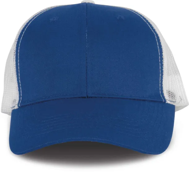  OEKOTEX CERTIFIED TRUCKER CAP - K-UP Royal blue White