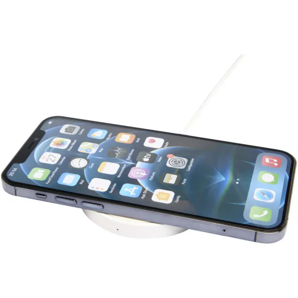 Freal 15W recycled plastic wireless charging pad White