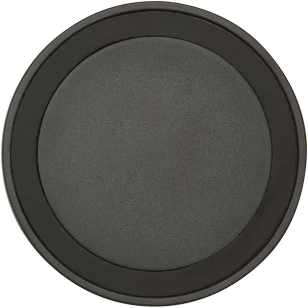 Freal 15W recycled plastic wireless charging pad Solid black