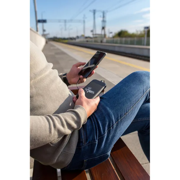 Cory power bank 10 000 mAh ekskluzivna kolekcija, bežični punjač 5W-15W Crna