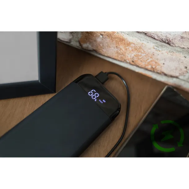 Cory power bank 10 000 mAh ekskluzivna kolekcija, bežični punjač 5W-15W Crna